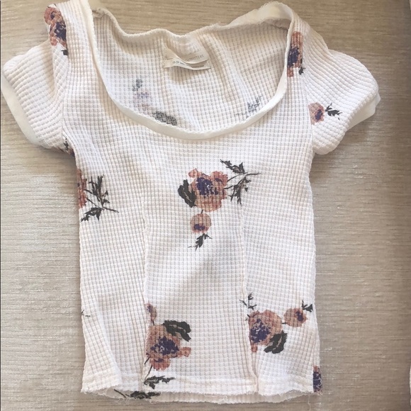 Urban Outfitters Tops - Urban outfitters white waffle crop